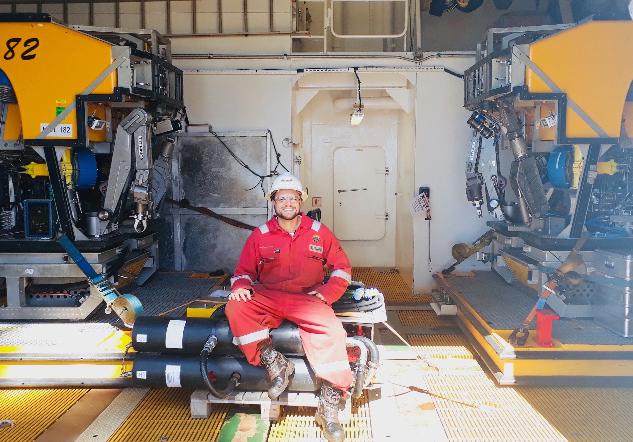Marcelo Gaspar em operação offshore
